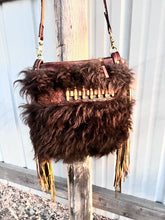 Load image into Gallery viewer, One of a kind Buffalo Hide Bag with Ammo Belt