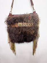 Load image into Gallery viewer, One of a kind Buffalo Hide Bag with Ammo Belt
