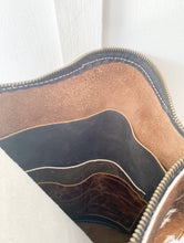 Load image into Gallery viewer, Bighorn Bag Tall Tricolor Hair on Hide with Fringe