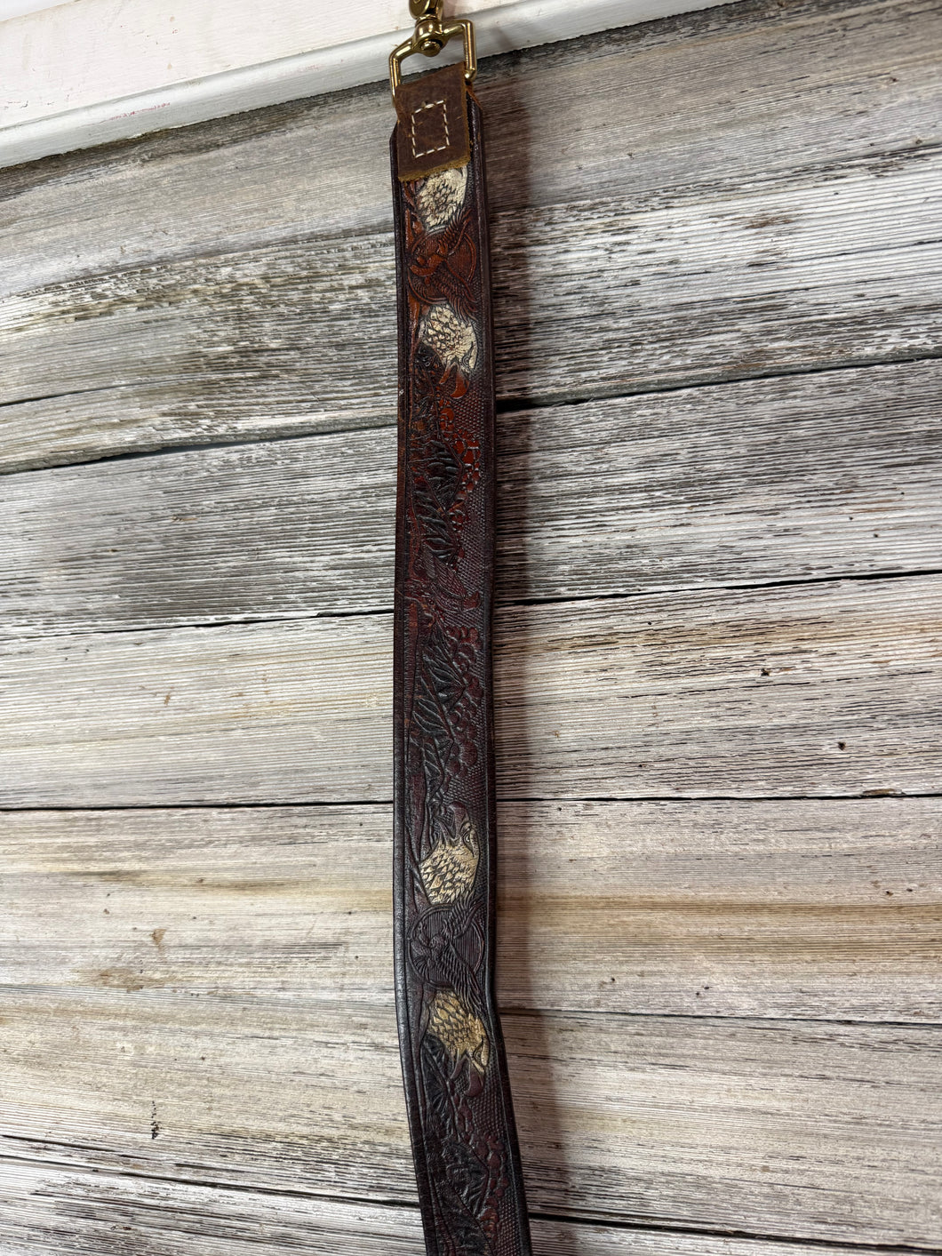 Vintage Leather Western Belt Purse Strap