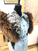 Load image into Gallery viewer, Western Fur &amp; Fringe C A P E

