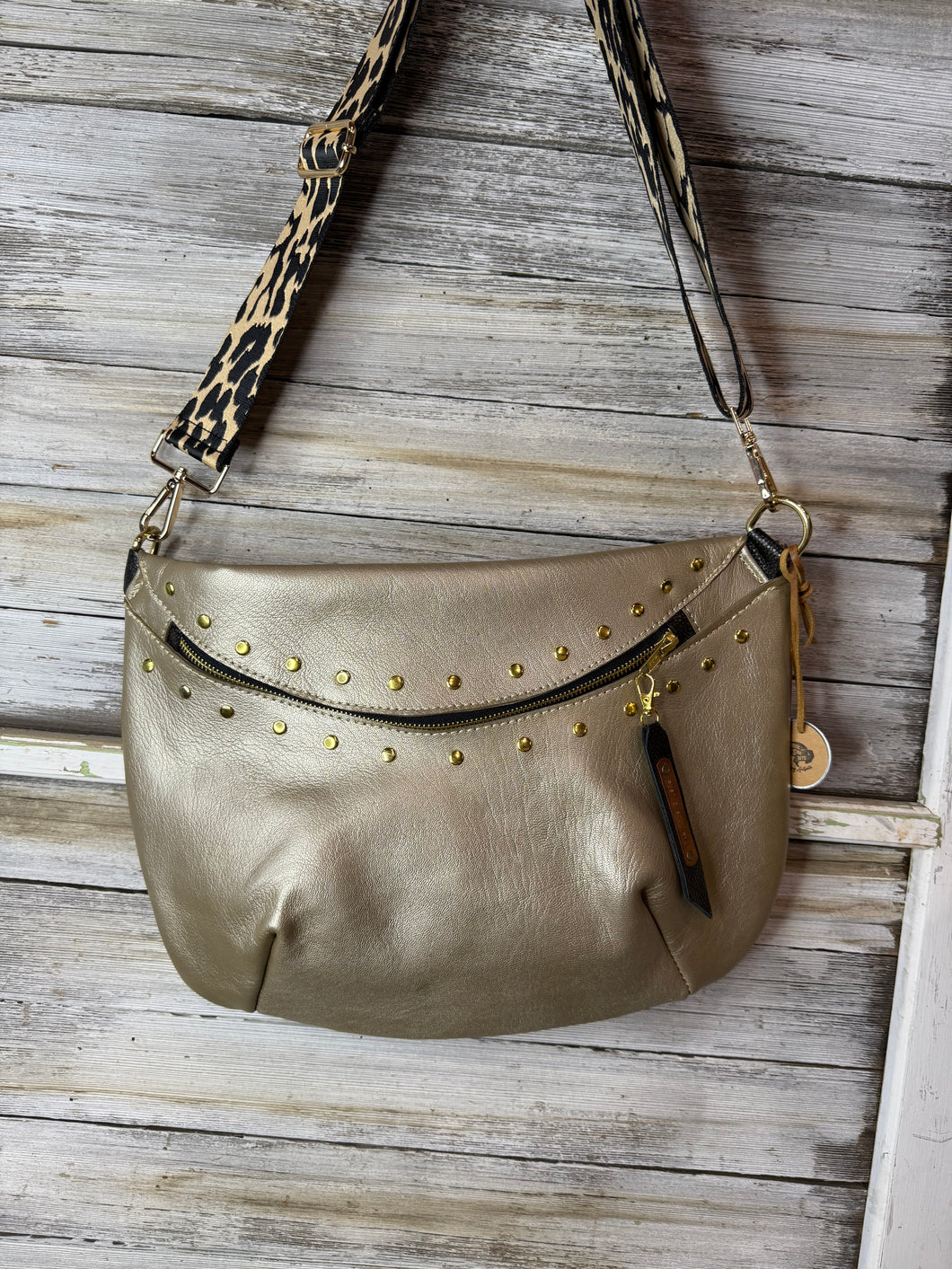 Gold Leather Frannie XL
