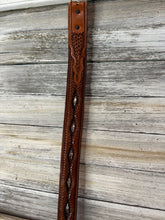 Load image into Gallery viewer, Vintage Leather Western Belt Purse Strap
