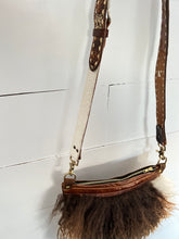 Load image into Gallery viewer, Brown and White Curly Icelandic Sheep Bag
