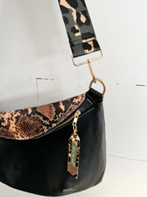 Load image into Gallery viewer, Python Snakeskin Embossed Leather Frannie Bag
