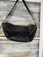 Load image into Gallery viewer, Black Leather Kaycee Bag

