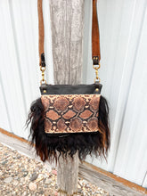 Load image into Gallery viewer, Icelandic Sheep and Python Leather Bag
