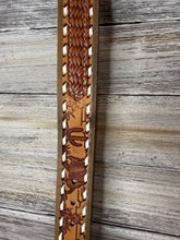 Load image into Gallery viewer, Brown Buckstitch Leather Shoulder Strap
