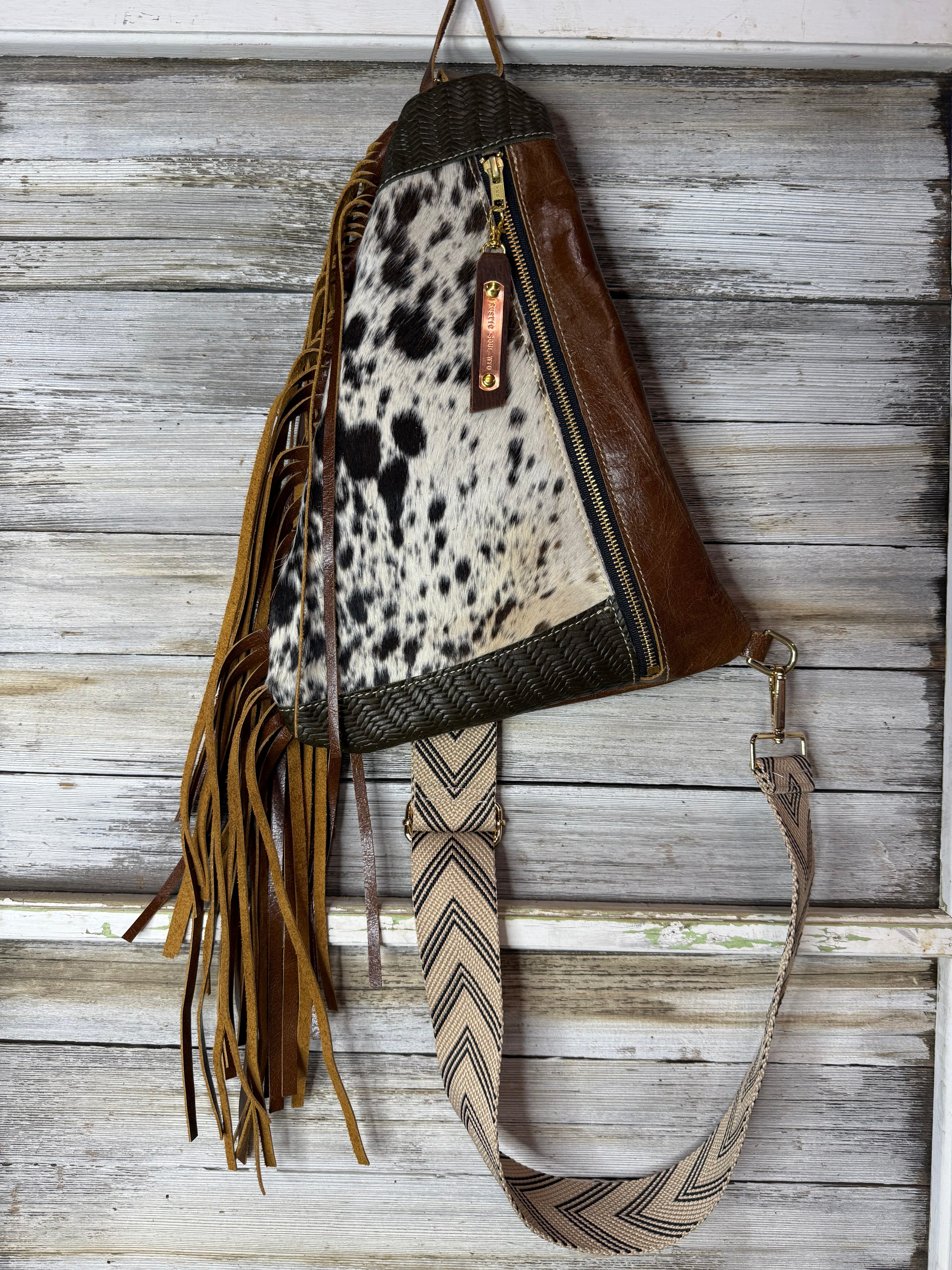 Sheridan Sling Bag Leather and Cowhide