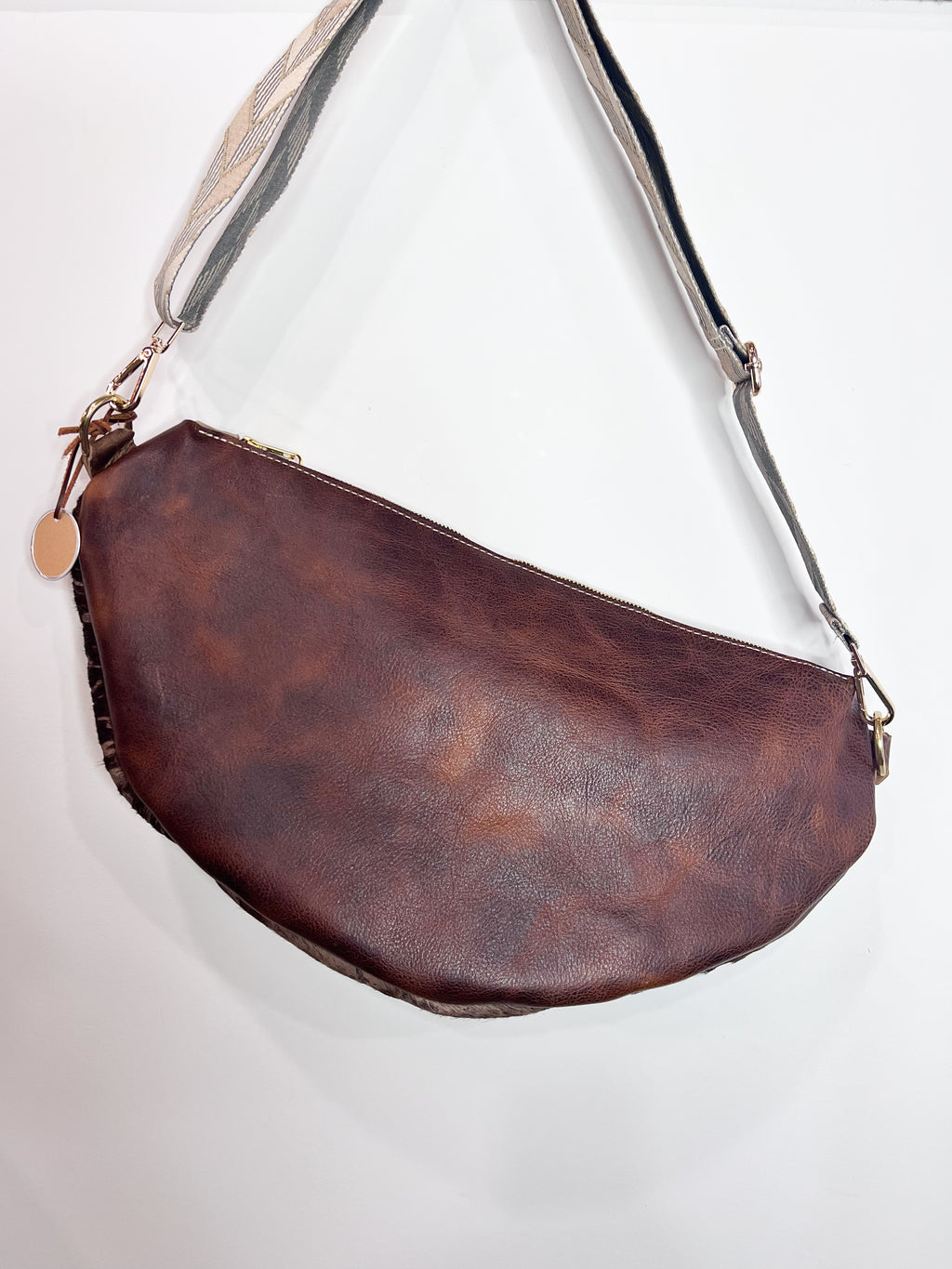 Kaycee Bag Brown Acid Wash