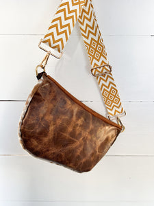 Cowhide and Leather Bumbag