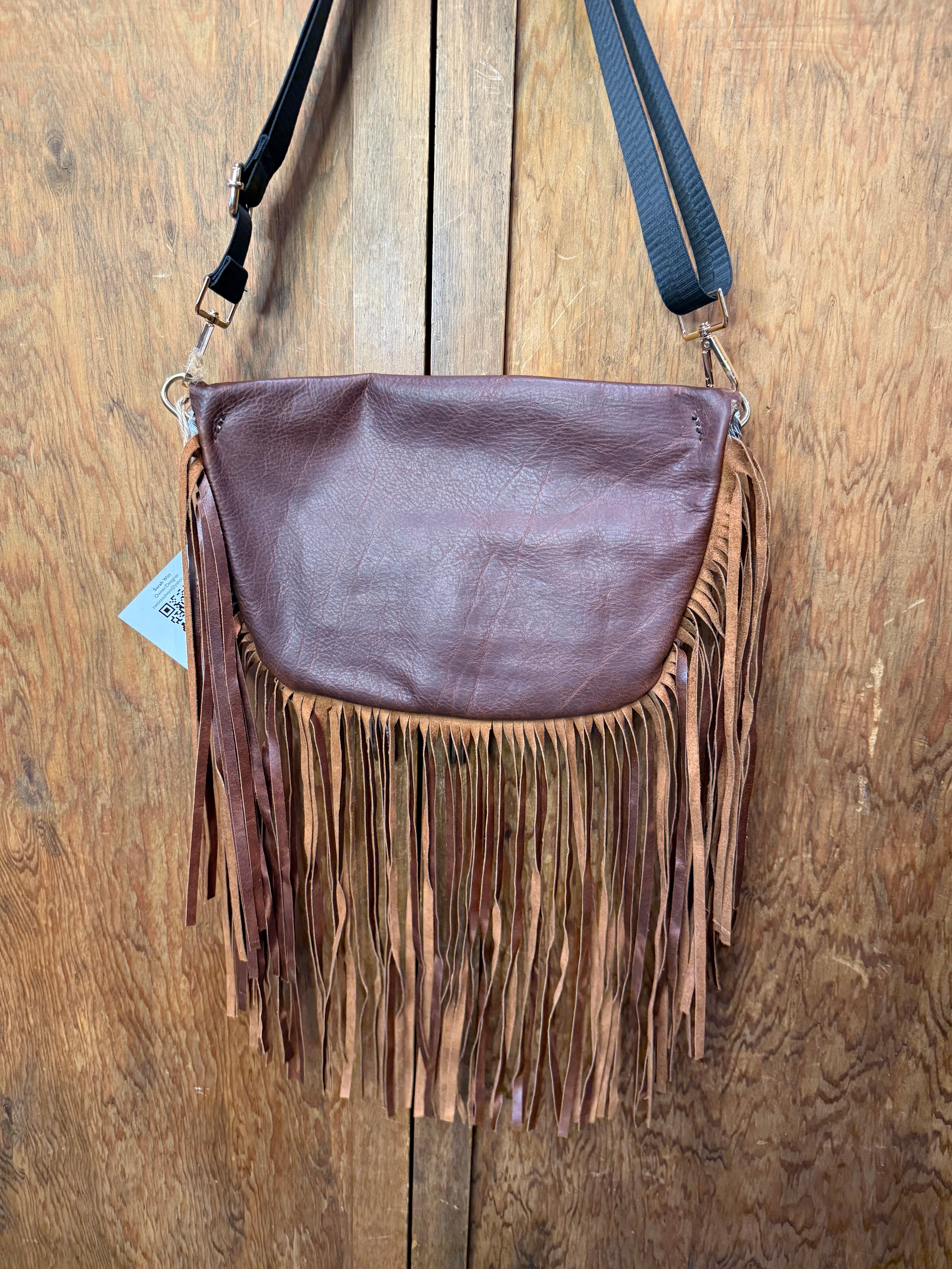 Classic Cowhide Frannie with Fringe