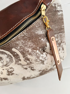 Branded Vintage Leather Frannie Bag