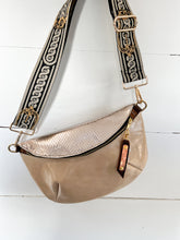 Load image into Gallery viewer, Cream and Light Pink Leather Frannie
