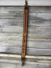 Load image into Gallery viewer, Brown Buckstitch Leather Shoulder Strap
