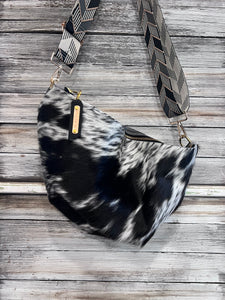 Black and White Cowhide Kaycee Bag