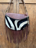 Cowhide Zebra Frannie XL