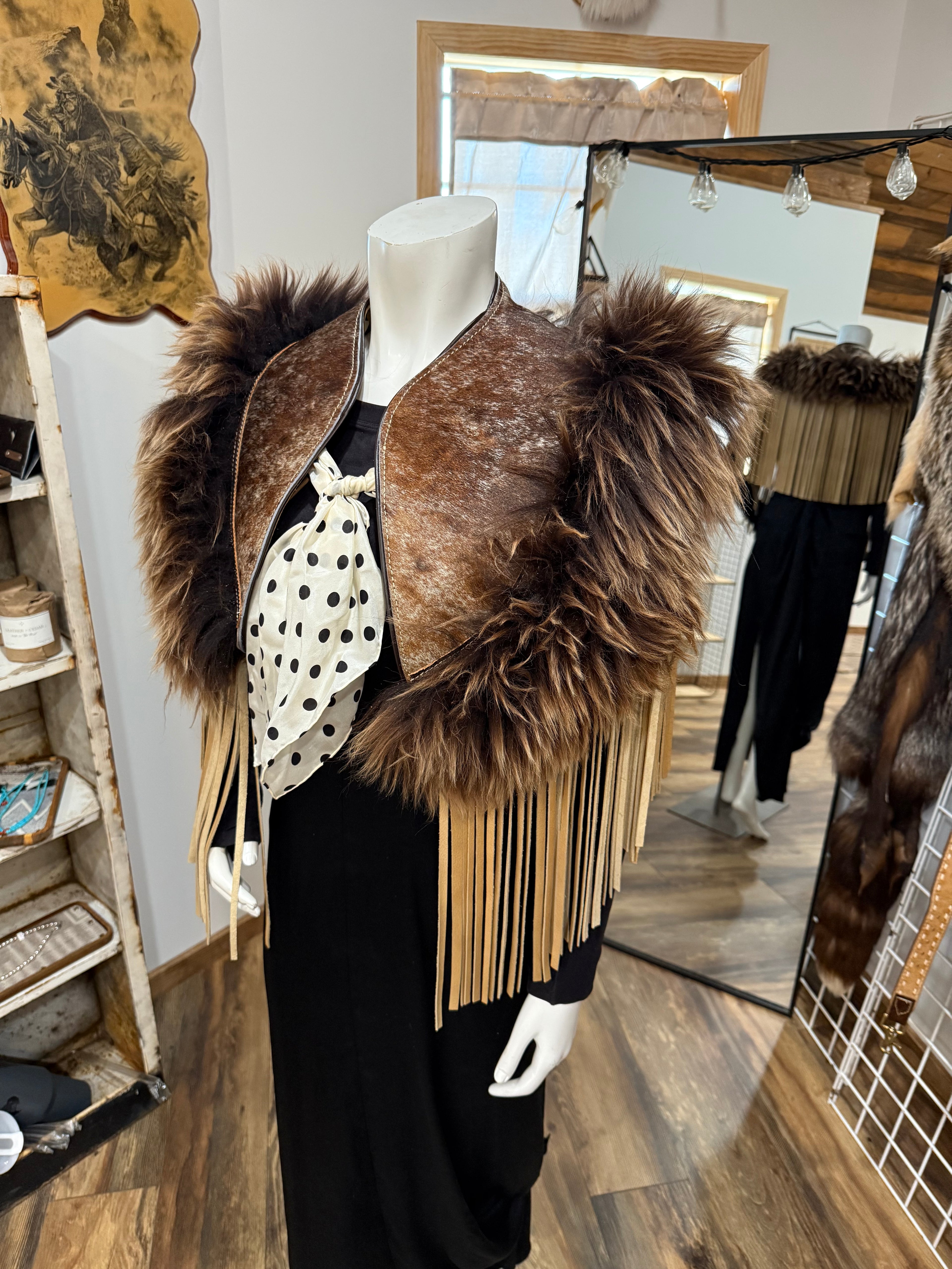 Western Fur & Fringe C a p e