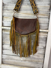 Load image into Gallery viewer, Classic Cowhide Frannie Bag with Fringe
