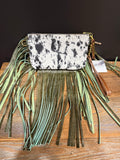 Pitchfork Brand Jesica Wristlet with Green Fringe