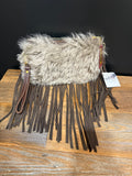 Sheep Fur Jessica Wristlet with Fringe