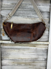 Load image into Gallery viewer, Brown and White Cowhide Kaycee Bag
