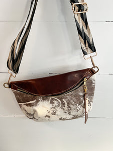 Branded Vintage Leather Frannie Bag