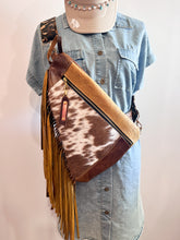 Load image into Gallery viewer, Sheridan Sling Bag Brown and Mustard
