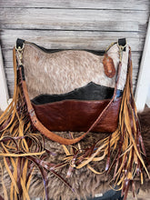 Load image into Gallery viewer, Leather and Cowhide Bighorn XL with Fringe
