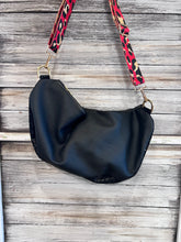 Load image into Gallery viewer, Black Shiny Printed Leather Kaycee Bag
