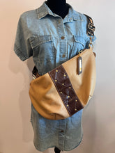 Load image into Gallery viewer, Tan Sueded Leather Kaycee Bag
