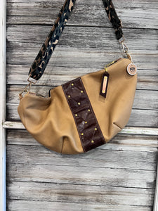 Tan Sueded Leather Kaycee Bag