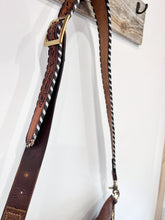 Load image into Gallery viewer, Leather Frannie XL with Vintage Buckstitch Belt Strap
