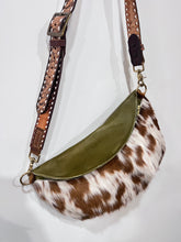 Load image into Gallery viewer, Green Frannie XL with Buckstitch Strap
