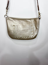 Load image into Gallery viewer, Gold Leather Frannie XL with Buckstitch Strap
