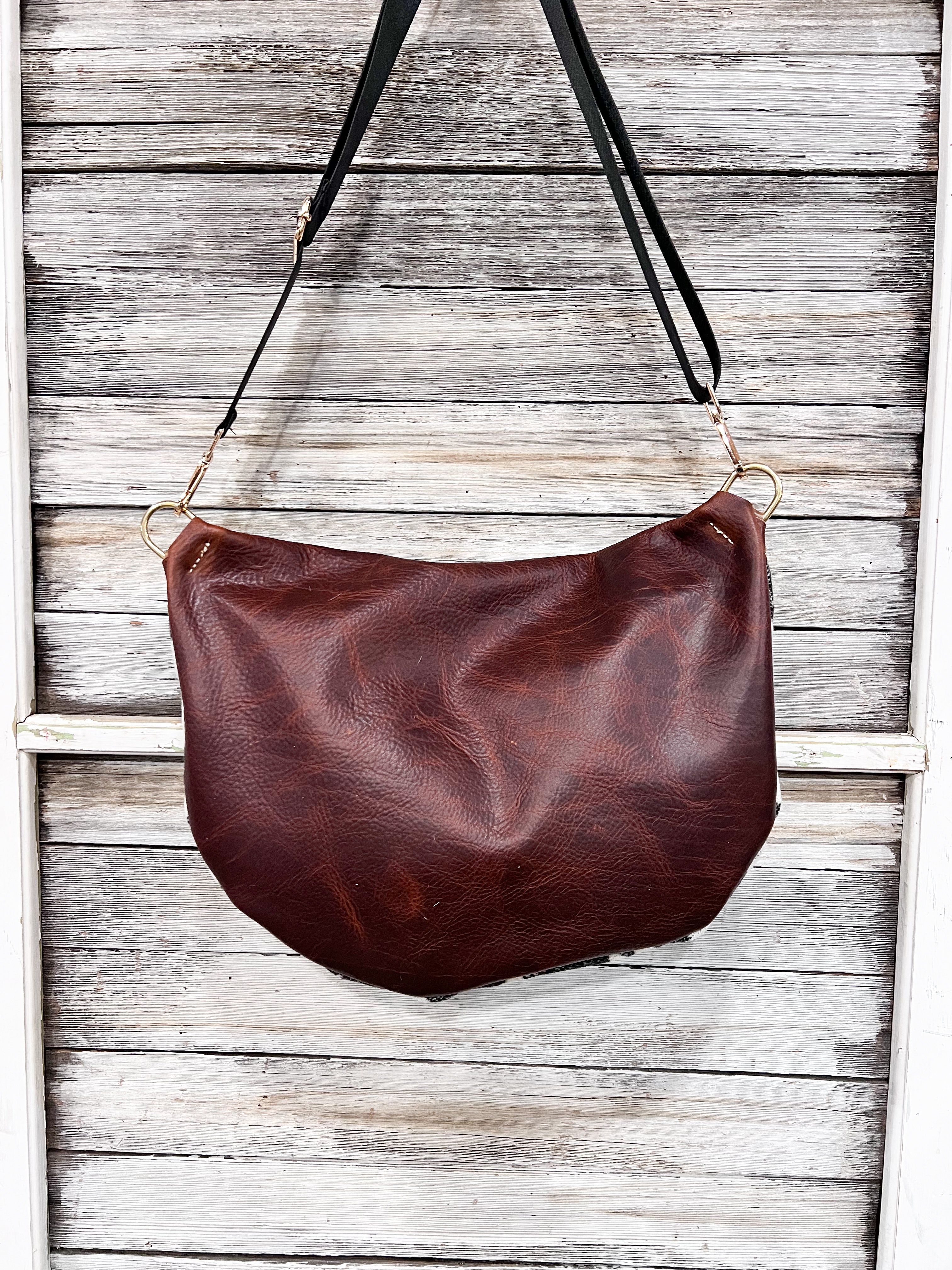 Frannie XL Black and White Aztec Wool