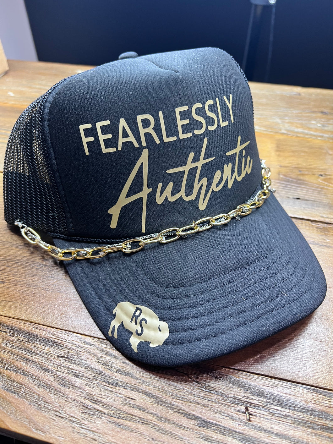 Fearlessly Authentic Hat with Chains