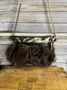 Golden Zebra Buffalo Cheyenne Bag