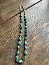 Load image into Gallery viewer, Vintage Turquoise &amp; Sterling Bead Necklace
