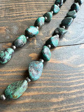 Load image into Gallery viewer, Vintage Turquoise &amp; Sterling Bead Necklace
