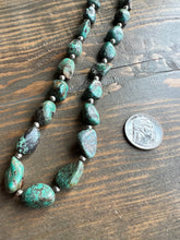 Load image into Gallery viewer, Vintage Turquoise &amp; Sterling Bead Necklace
