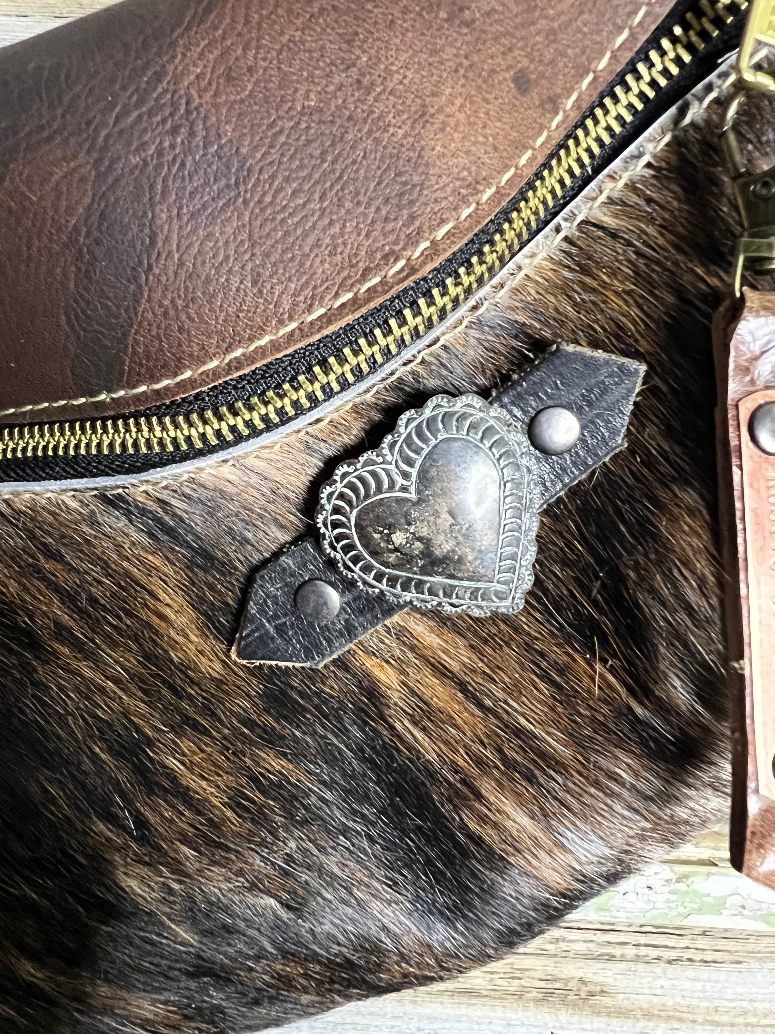 Brindle Bumbag with Brand and Sterling Vintage Concho