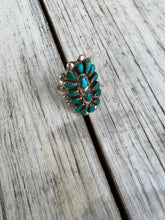 Load image into Gallery viewer, Vintage Zuni Petit Point Turquoise Ring
