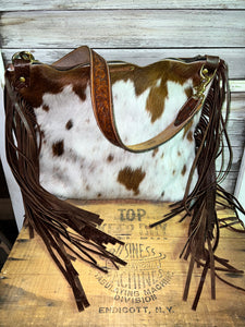 Bighorn XL Brown cowhide with Fringe