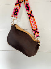 Load image into Gallery viewer, Cowhide and Tan Leather Bum Bag
