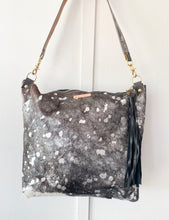 Load image into Gallery viewer, Classic Bighorn Bag XL Black and Silver Hair on Hide
