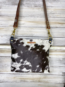 Cowhide and Leather Crossbody