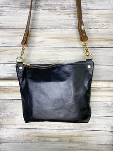 Cowhide and Leather Crossbody