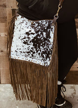 Load image into Gallery viewer, Loads of Fringe Cowhide Crossbody
