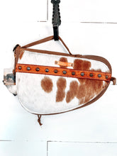 Load image into Gallery viewer, Blinged out Cowhide Pistol Case
